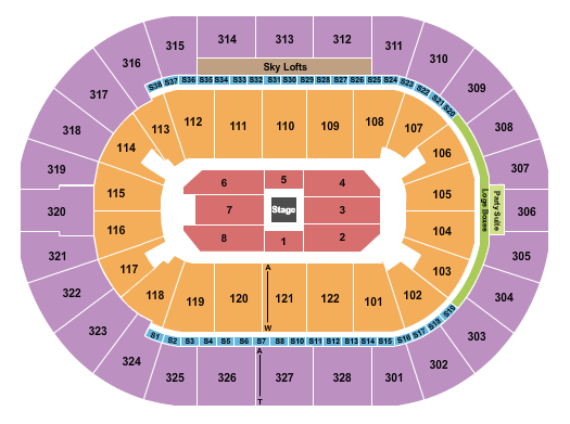BOK Center Shane Gillis Seating Chart